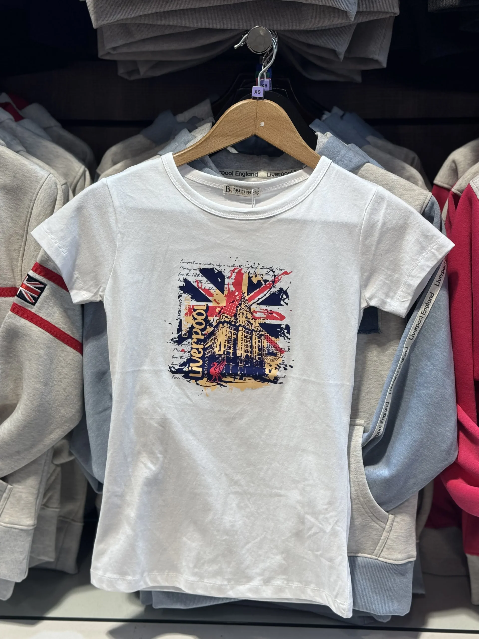 White Liverpool Printed Skinny T-Shirt