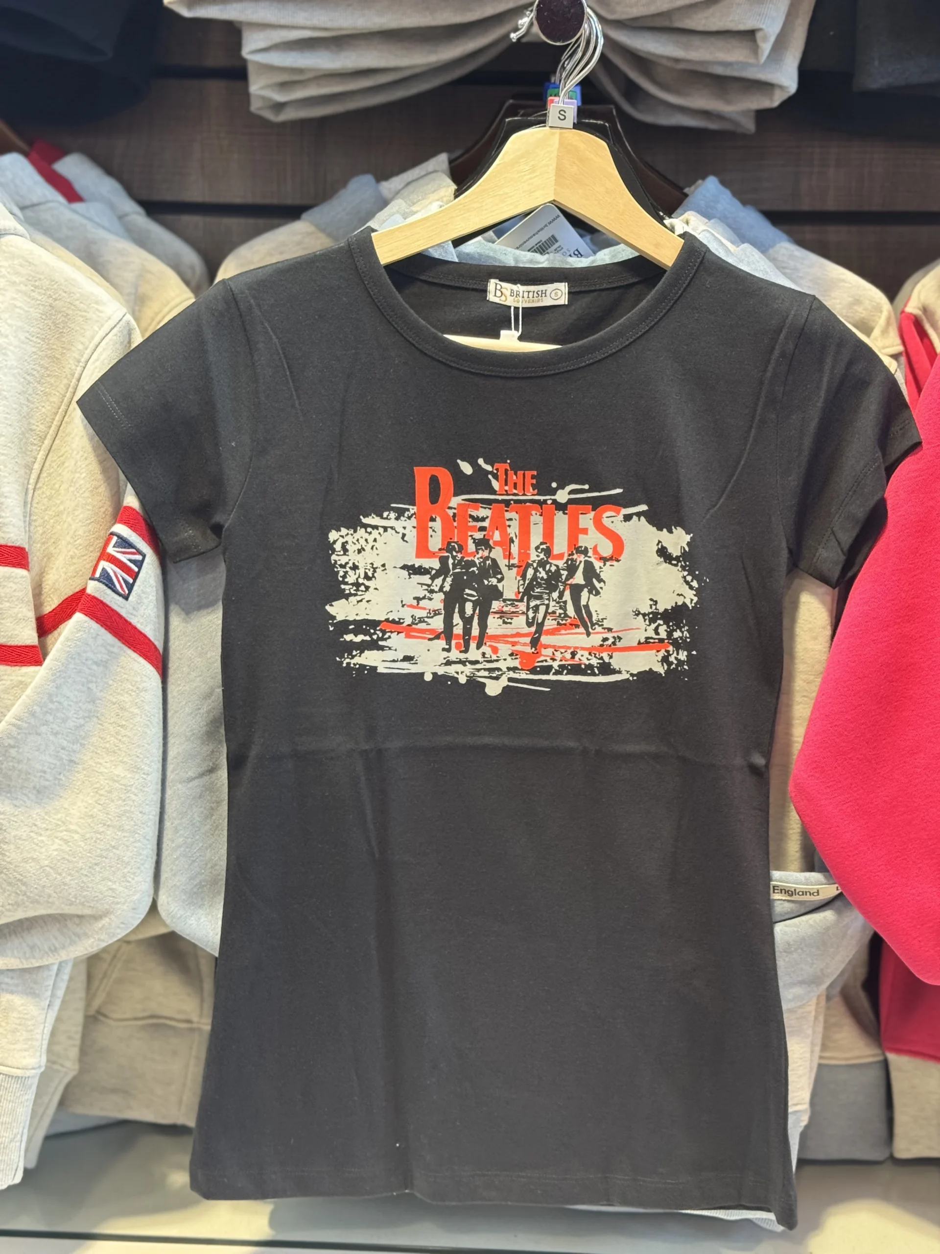 Black The Beatles Skinny T-Shirt