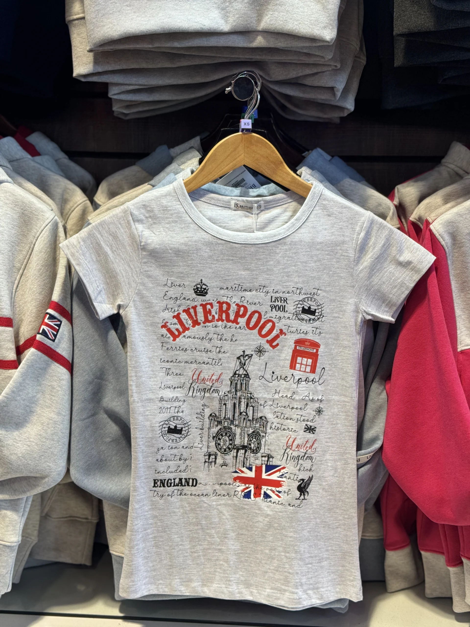 Grey Liverpool Street Skinny T-Shirt