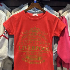 Red Keep Calm Skinny T-Shirt