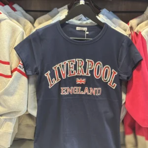 Navy Liverpool Skinny T-Shirt