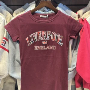 Maroon Liverpool Skinny T-Shirt