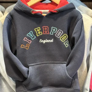 Navy Liverpool Rainbow Kids Hoodie