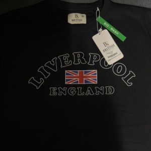 Black Round Neck T shirt Liverpool