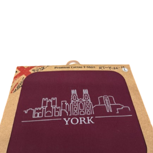 York Maroon Round neck T shirt