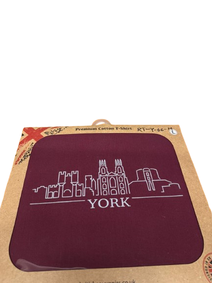York Maroon Round neck T shirt