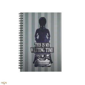 Soft cover Notebook Wednesday this is my writing time purple