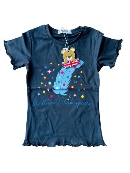 Black Shakespeare Quill Kids T-Shirt
