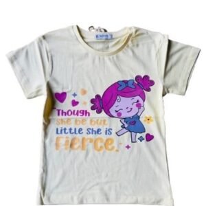 Yellow She is Fierce Kids T-Shirt
