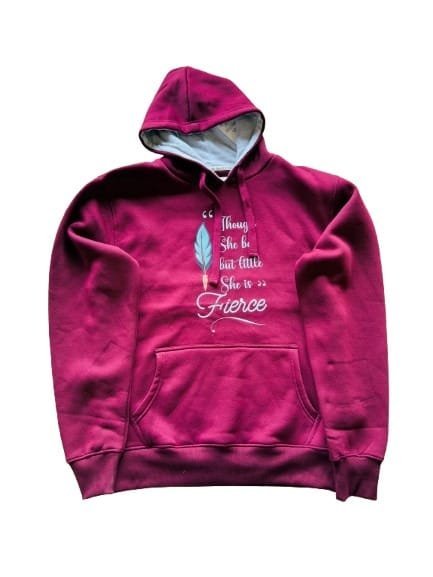 Maroon Shakespeare She Is Hoodie