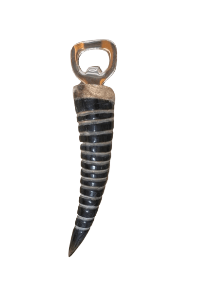 Engraved Buffalo Horn Bottle Opener