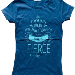 Navy She Is Fierce Skinny T-Shirt