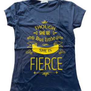 Black She is Fierce Skinny T-Shirt