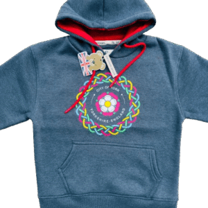 Navy Melange Yorkshire-England Kids Hoodie