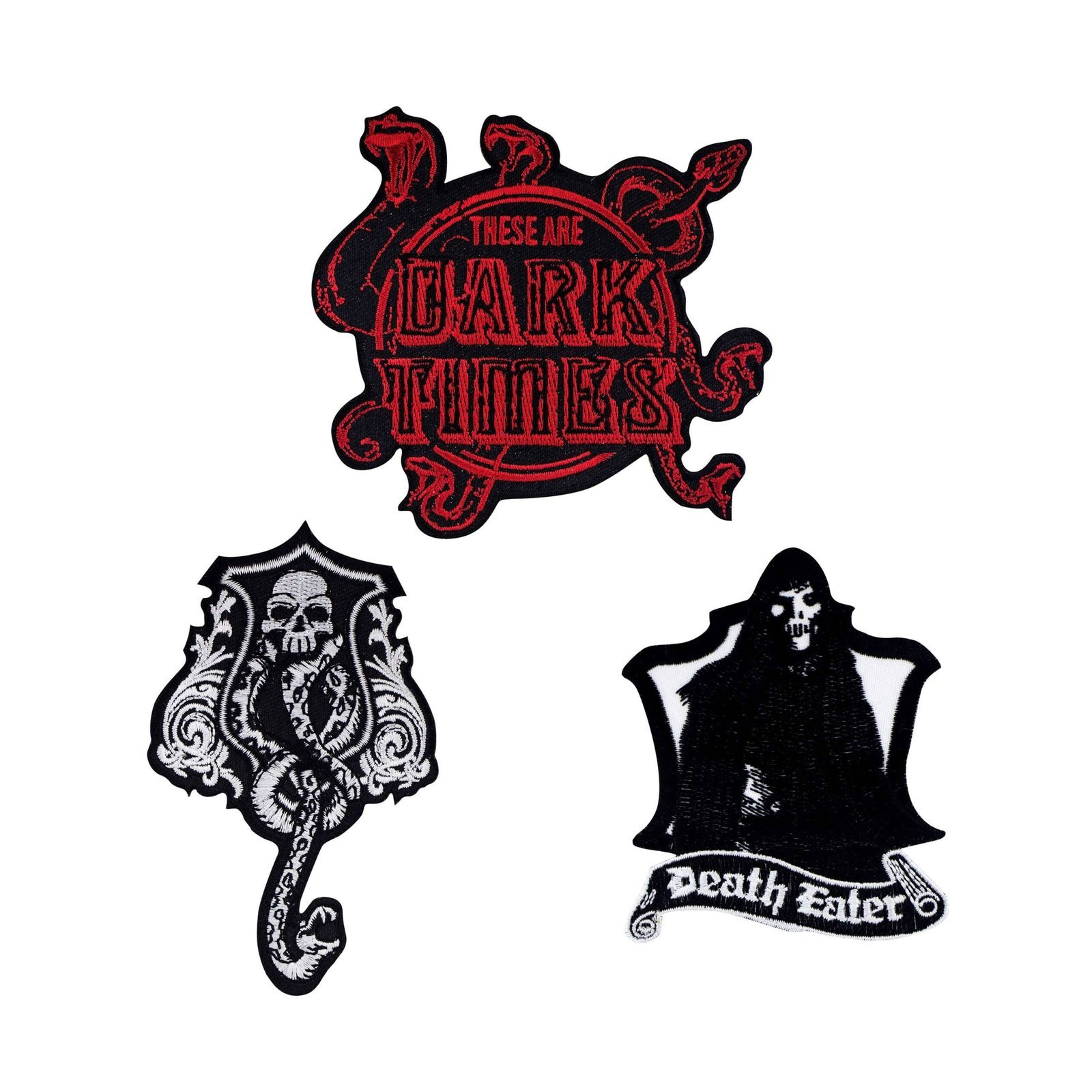 Pack of 3 Harry Potter Dark Arts Deluxe Patches/Crests