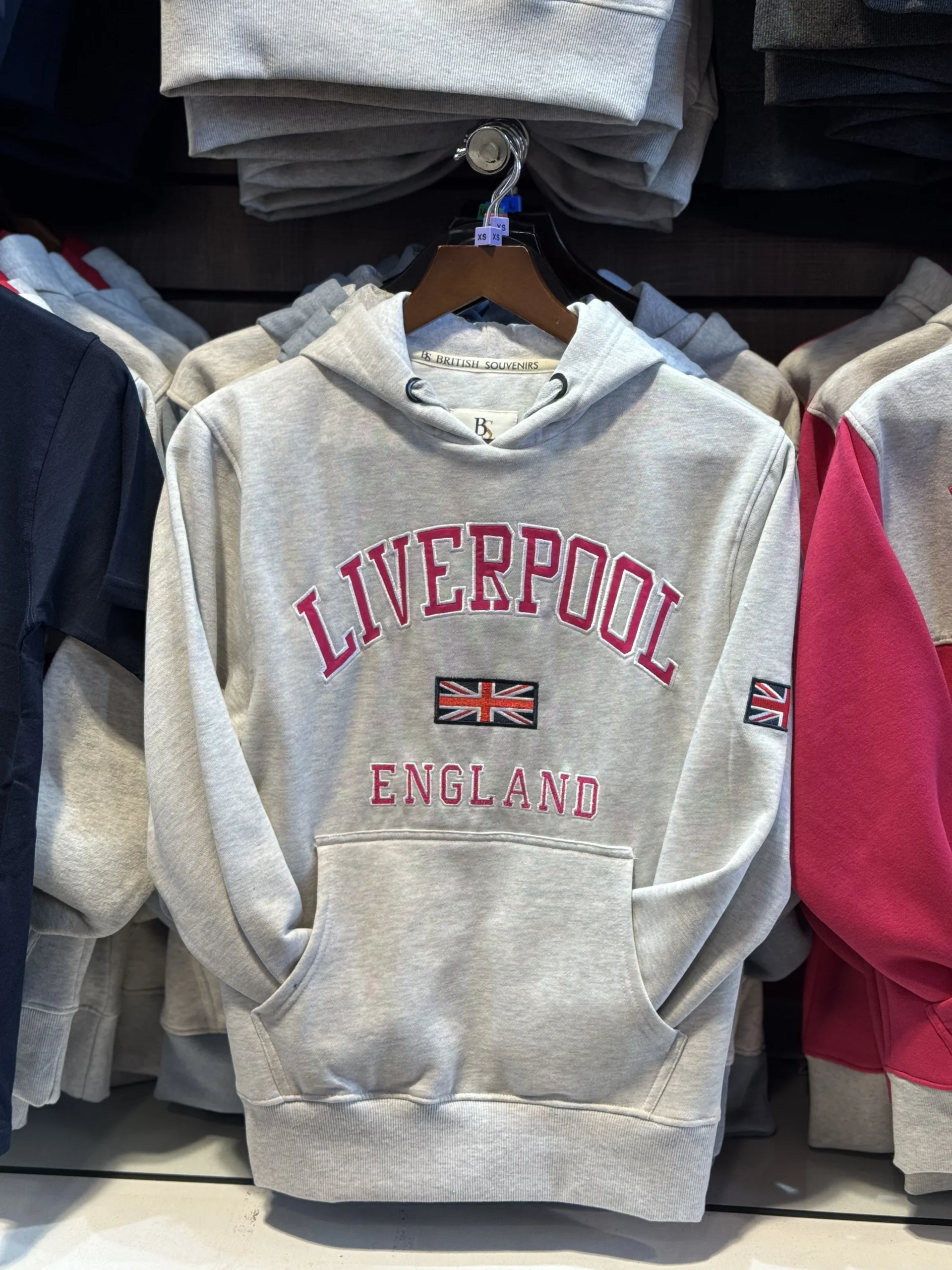 Grey With Pink Liverpool Hoodie