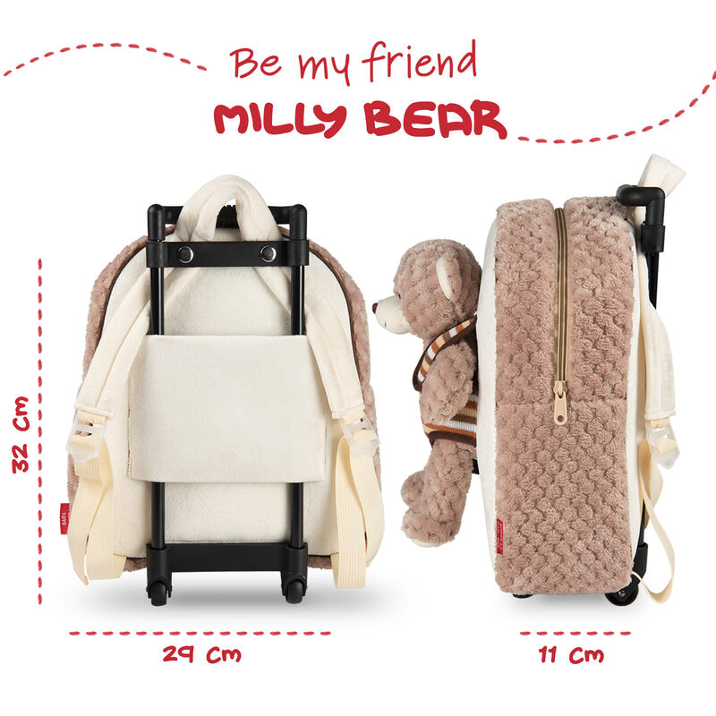 Bear Milly trolley with plush toy 38cm - Image 3