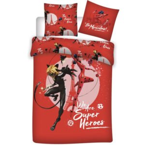Miraculous Lady Bug cotton duvet cover bed 90cm