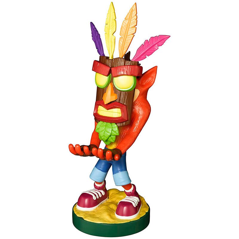 Crash Bandicoot Aku Aku figure clamping bracket Cable guy 20cm - Image 5