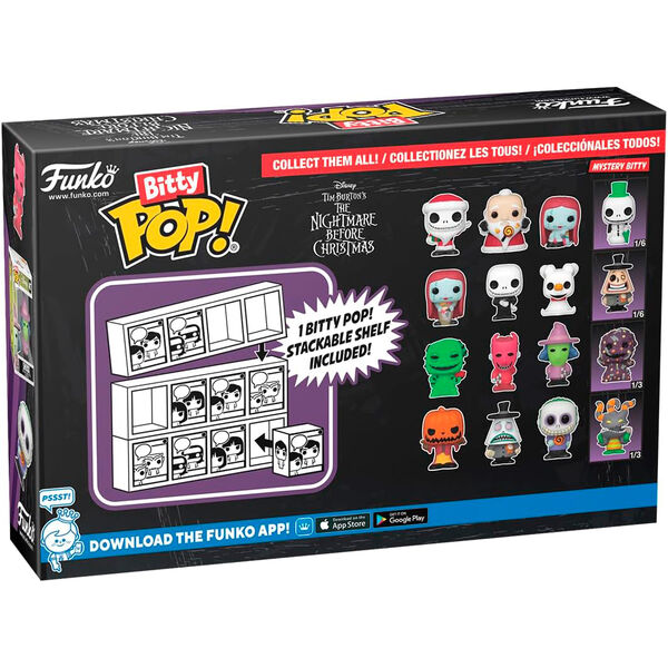 Blister 4 figures Bitty POP Disney Nightmare Before Christmas Santa Jack - Image 2