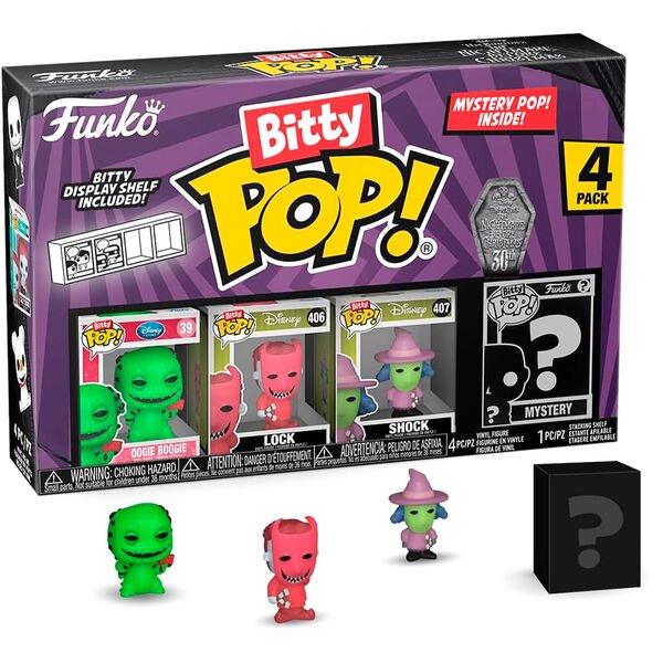 Blister 4 figures Bitty POP Disney Nightmare Before Christmas Oogie Boogie - Image 3