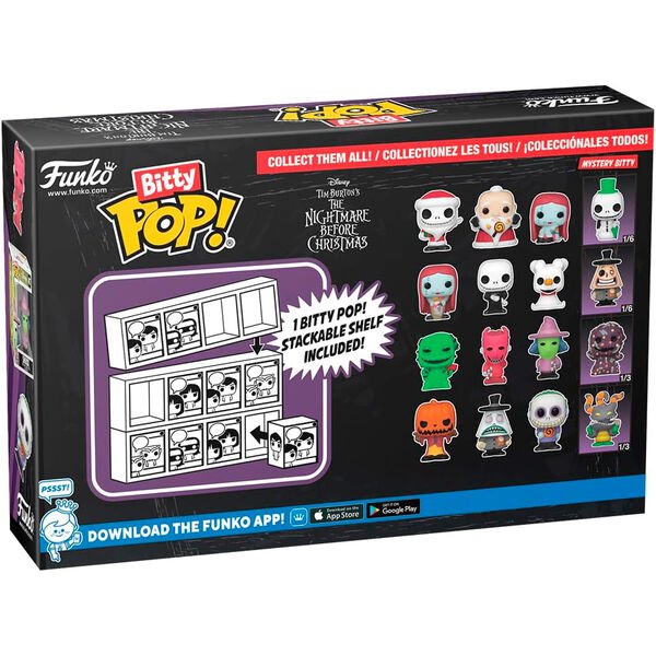 Blister 4 figures Bitty POP Disney Nightmare Before Christmas Oogie Boogie - Image 2