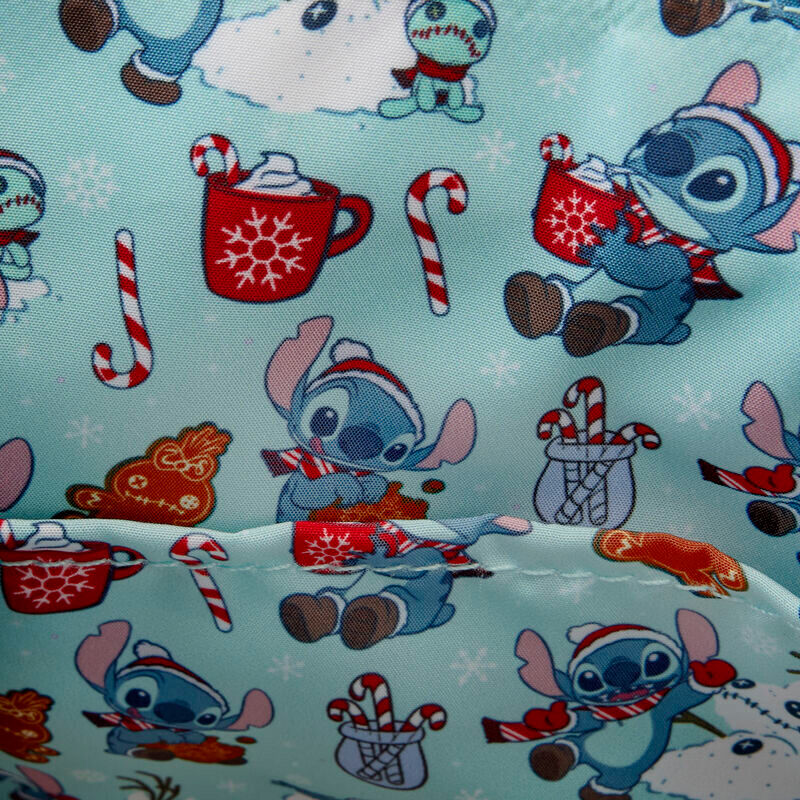 Loungefly Disney Stitch Holiday glitter crossbody bag - Image 6