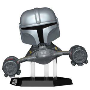 POP figure Rides Deluxe Star Wars Mandalorian 9 the Mandalorian in N-1 Starfighter