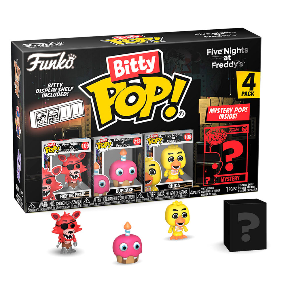 Blister 4 figures Bitty POP Five Nights at Freddys Foxy - Image 2