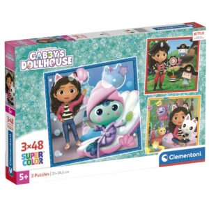 Gabbys Dollhouse puzzle 3x48pcs