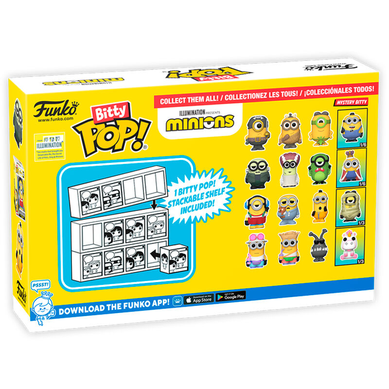 Blister 4 figures Bitty POP Minions Series 4 - Image 3