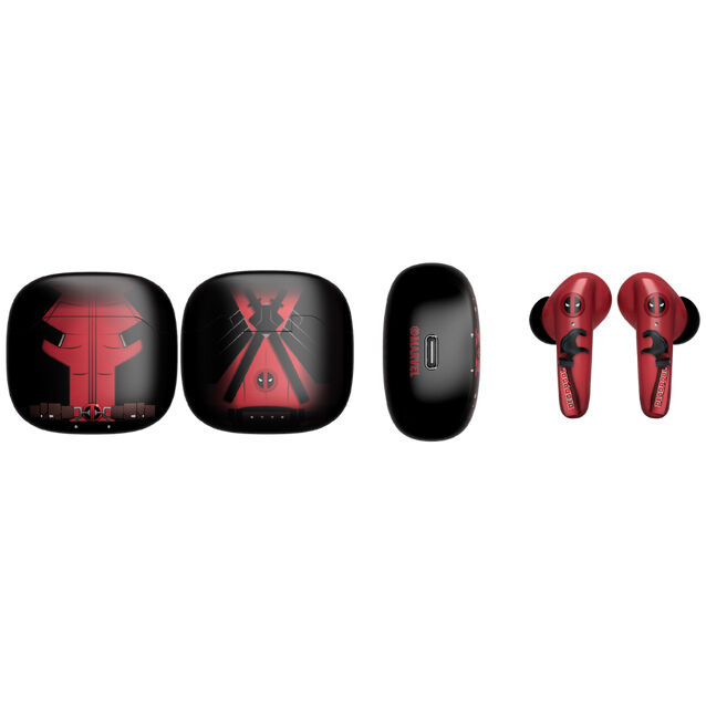 Marvel Deadpool Wireless Headphones & mini cable guy - Image 2
