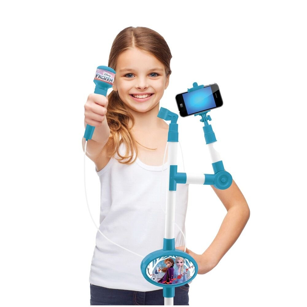 Disney Frozen microphone with light stand - Image 3