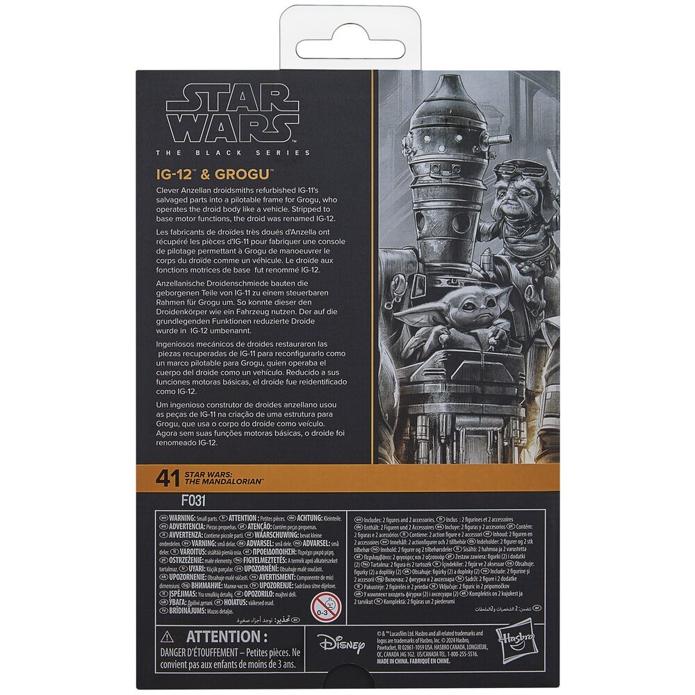 Star Wars The Mandalorian IG-12 & Grogu set figures 15cm - Image 11