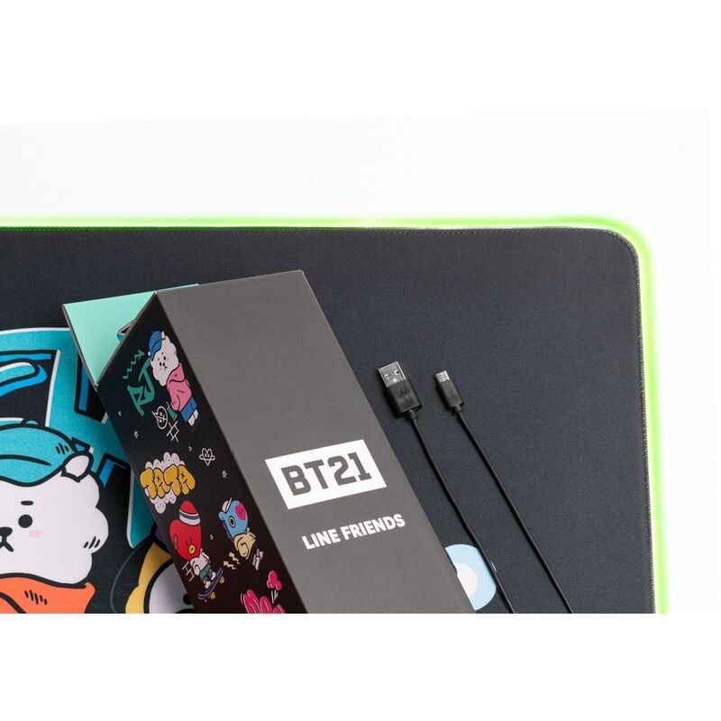 BT21 Led gaming desk mat - Image 4