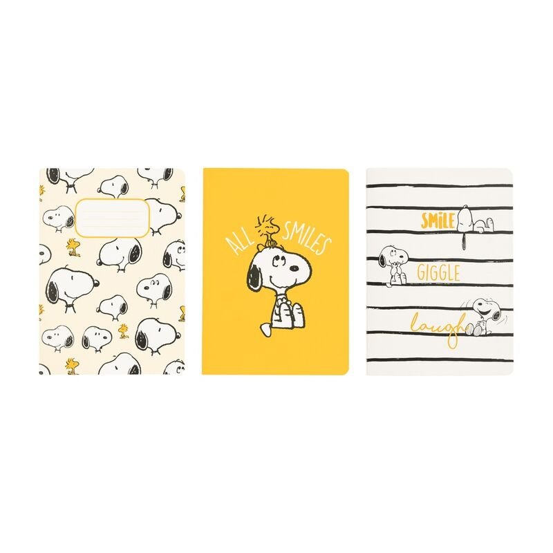 Snoopy Lazy Days pack 3 A6 notebooks - Image 2