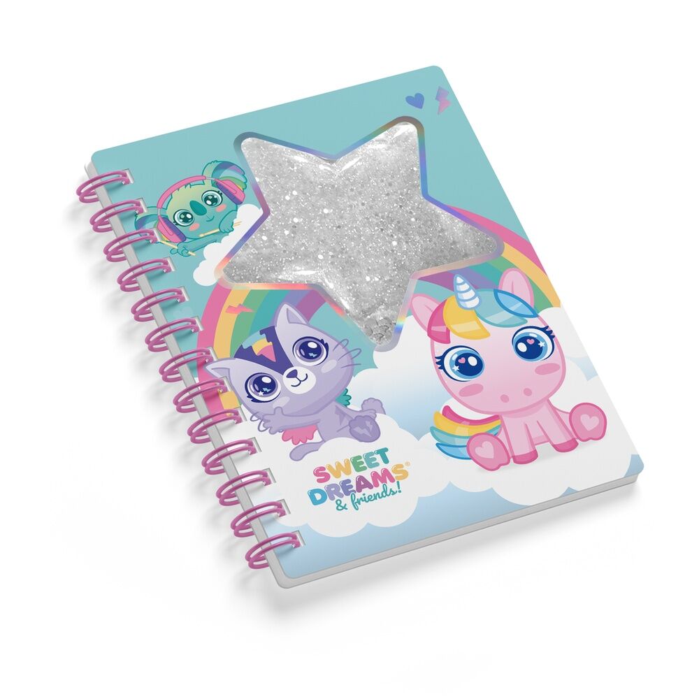 Sweet Dreams glitter notebook - Image 2