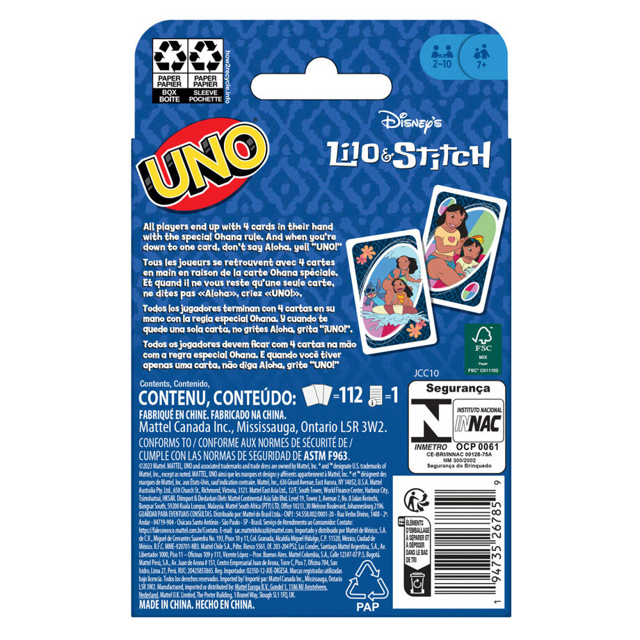 UNO Lilo & Stitch Disney card game - Image 6