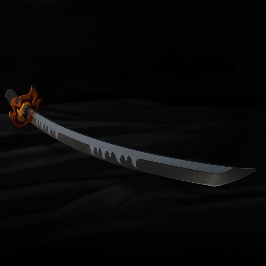 Demon Slayer Kimetsu no Yaiba Nichirin Sword Tanjiro Kamado Kyojuro Rengokus Sword Guard replica 88cm - Image 2