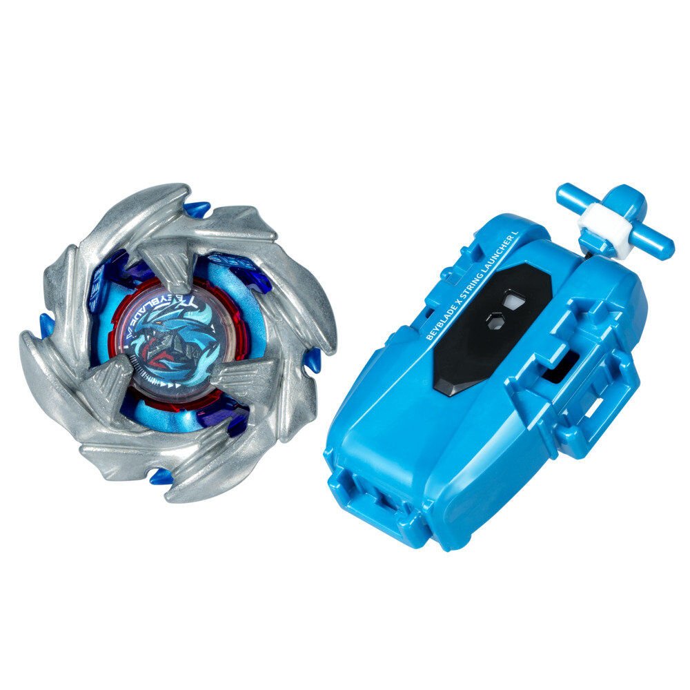 Beyblade X Cobalt Dragoon 2-60C Premium set launcher with rope and top - Image 2