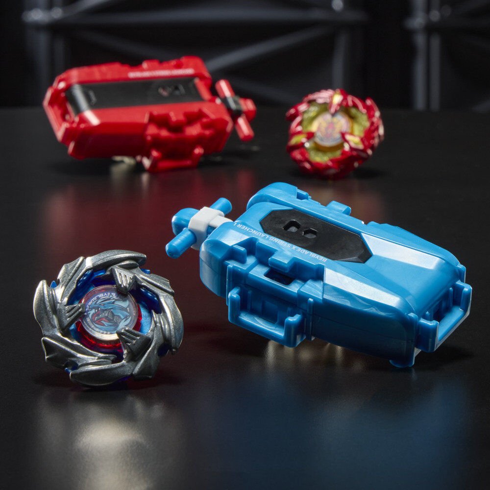 Beyblade X Cobalt Dragoon 2-60C Premium set launcher with rope and top - Image 6