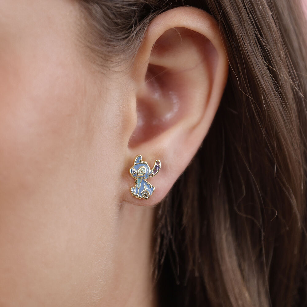 Disney Stitch & Angel sterling silver earrings - Image 3