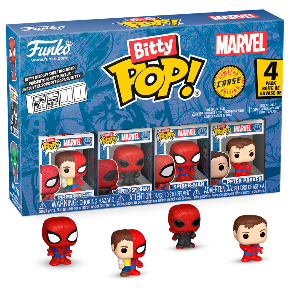 Blister 4 figures Bitty POP Marvel Spider-Man Parker Split - Image 2