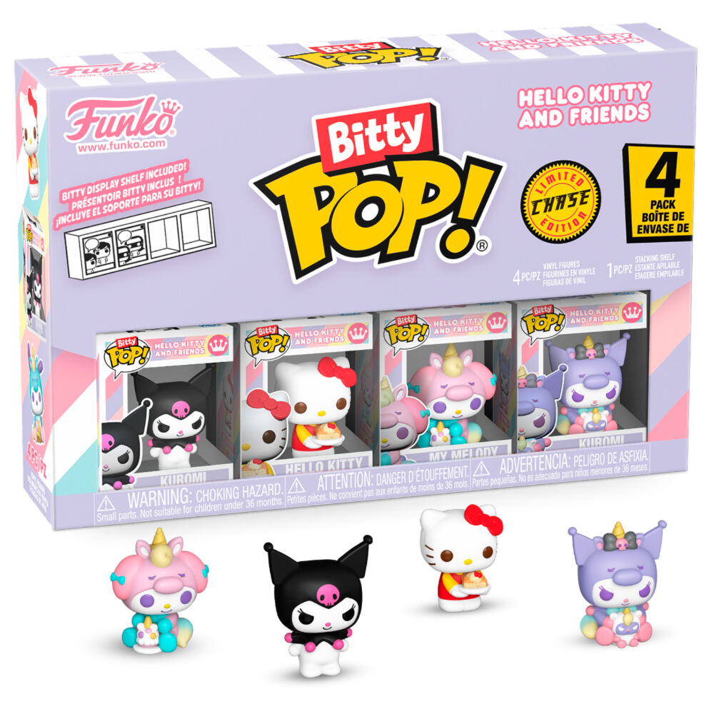 Blister 4 figures Bitty POP Hello Kitty and Friends Kuromi - Image 2