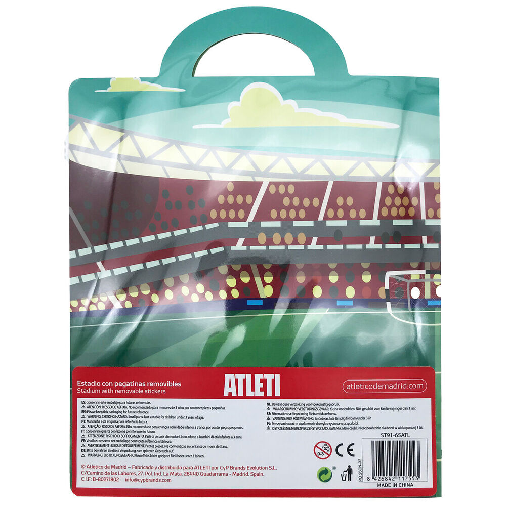 Atletico de Madrid reusable stadium 3D stickers book - Image 2