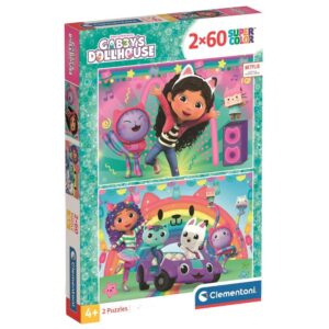 Gabbys Doll House puzzle 2x60pcs
