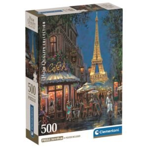 High Quality Night at the Eiffel Cafe puzzle 500pcs
