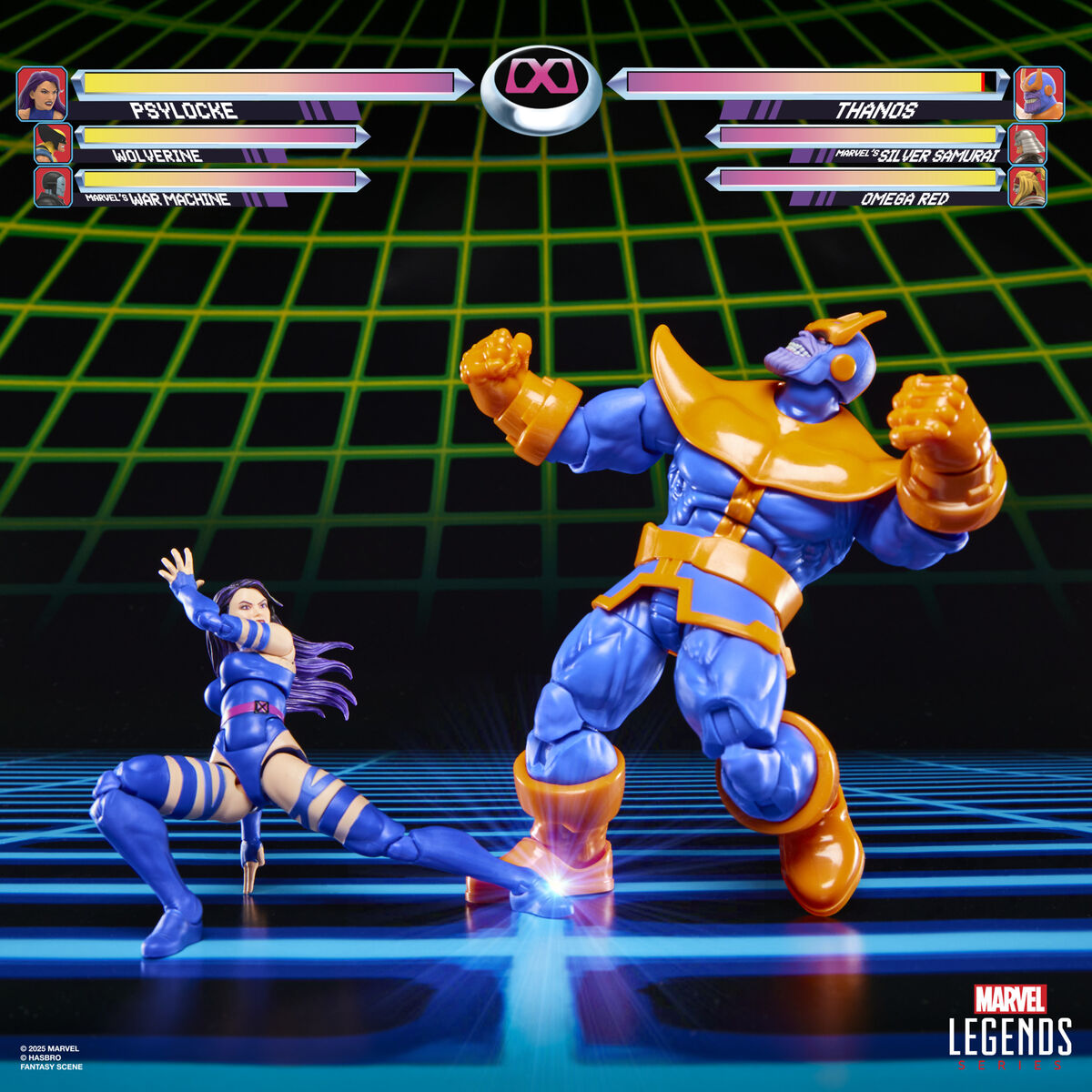 Marvel Legends Gameverse Psylocke vs Thanos pack 2 figures 15cm - Image 2