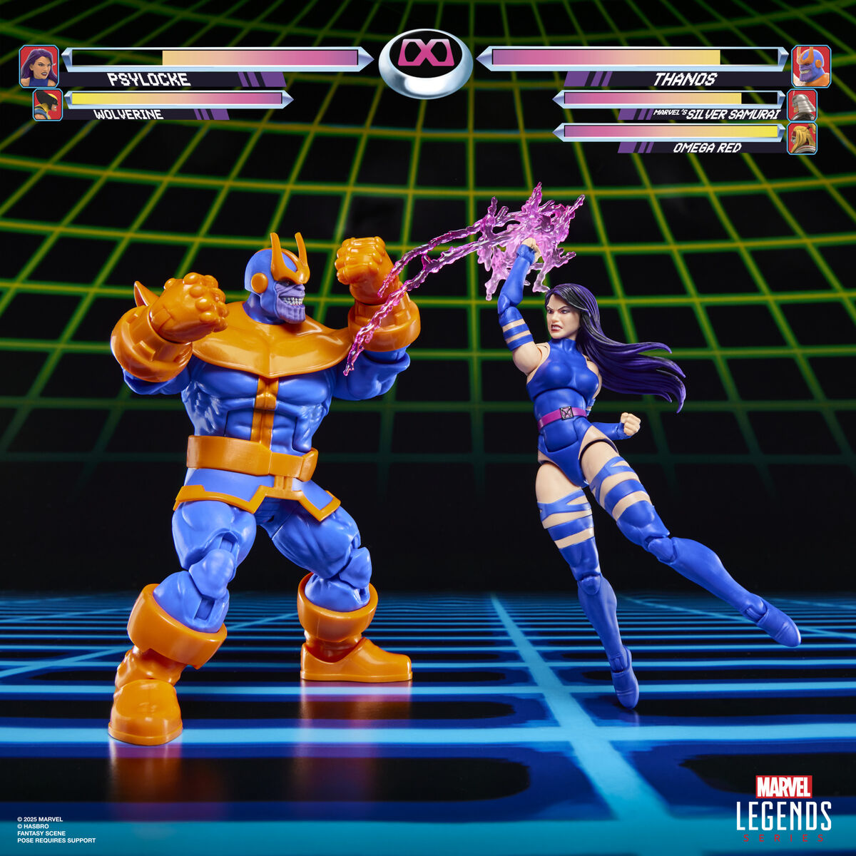 Marvel Legends Gameverse Psylocke vs Thanos pack 2 figures 15cm - Image 5