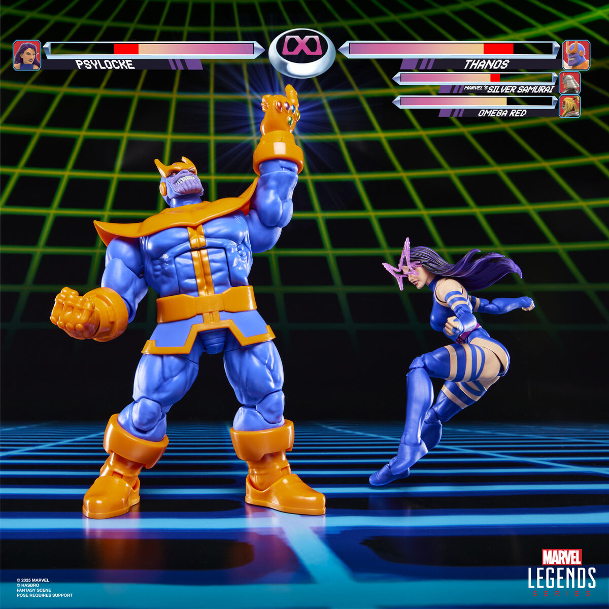 Marvel Legends Gameverse Psylocke vs Thanos pack 2 figures 15cm - Image 6
